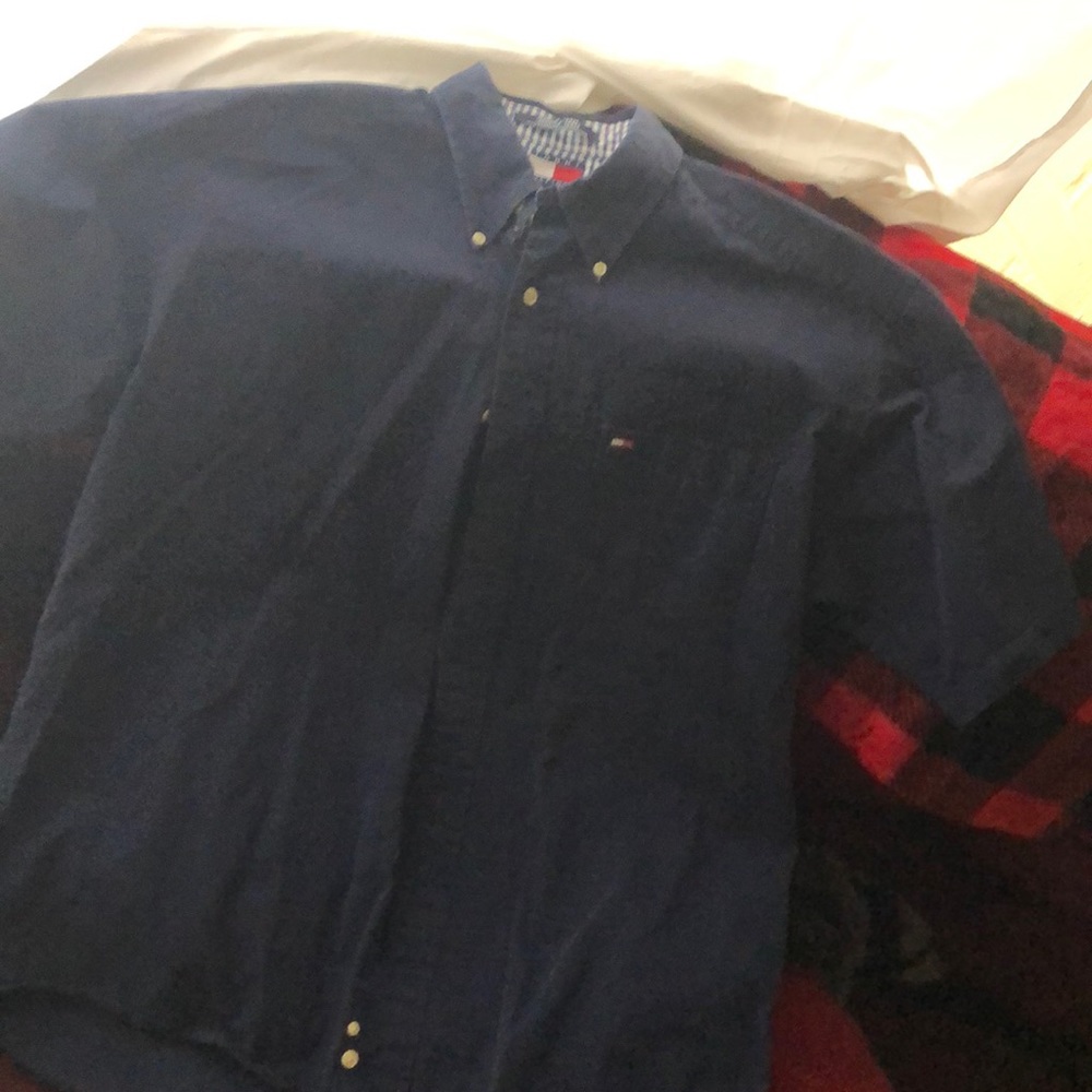 Large Tommy Hilfiger short sleeve button up